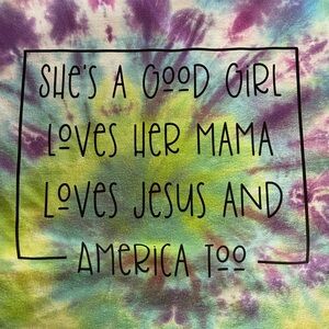 🔴 4/$15 Colorful Tie-Dye T-Shirt With Tom Petty Lyrics